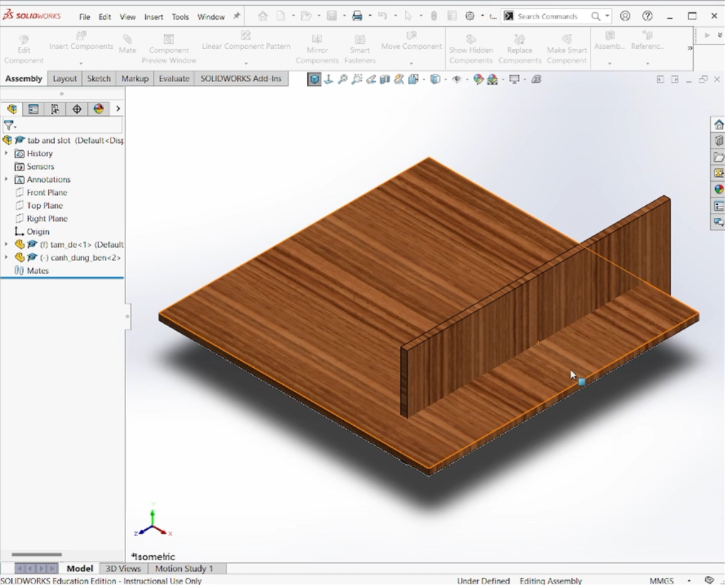 Thao tác với các Components