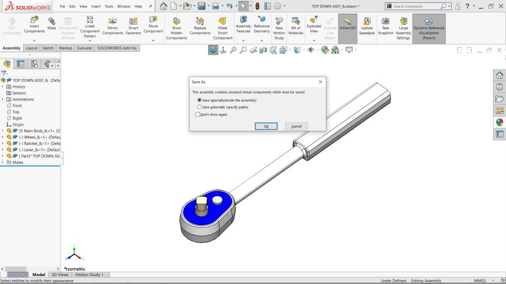 Lưu file vừa tạo theo dạng Assembly