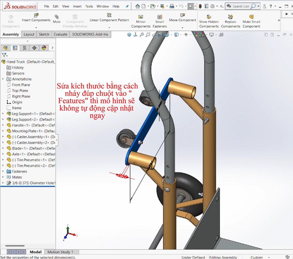 Nháy đúp chuột vào Component