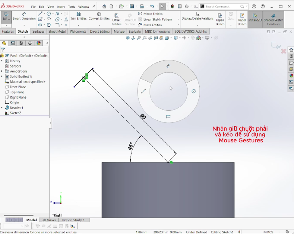 Sử dụng Mouse Gestures