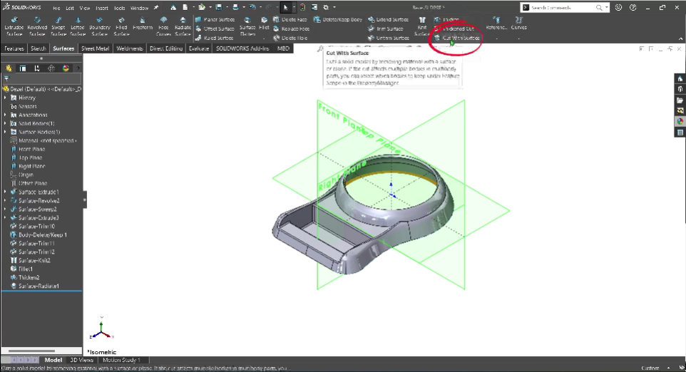 Radiate Surfaces & Cut With Surfaces - 06