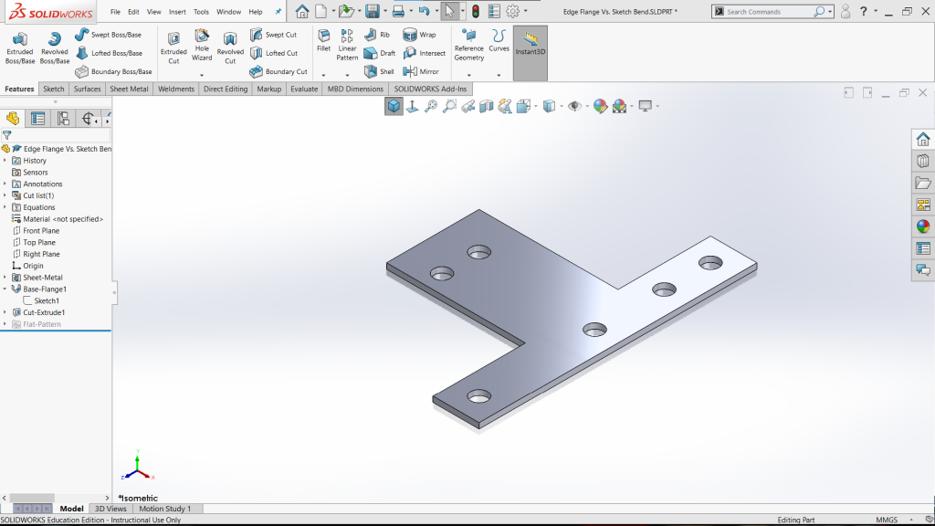 Edge Flange vs Sketched Bend - 02