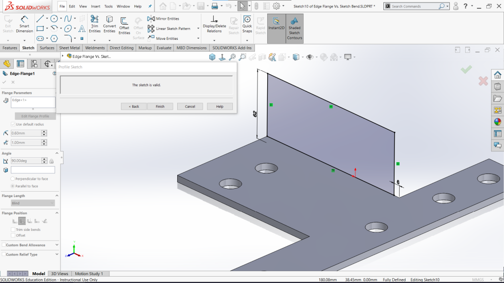 Edge Flange vs Sketched Bend - 03