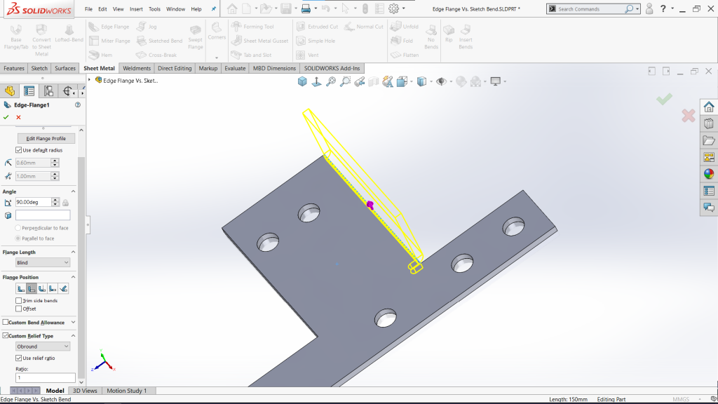 Edge Flange vs Sketched Bend - 04