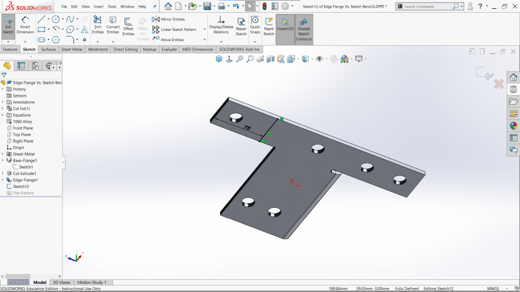 Edge Flange vs Sketched Bend - 05